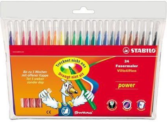 Изображение Stabilo Flamastry Power, 24 kolory, etui (135129)