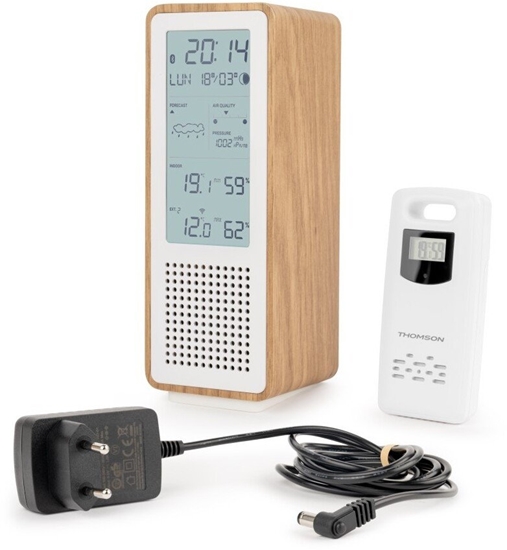 Picture of Stacja pogodowa Thomson Stacje pogodowe Thomson WS102TWH z gonikiem Bluetooth i radiem FM