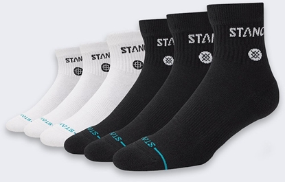 Изображение Stance Skarpety Stance Origin Quarter 6 par WHITEBLACK