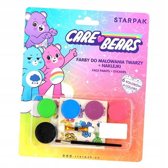 Изображение Starpak FARBY DO TWARZY 6KOL 4NAKL CARE BEARS B/C12/144