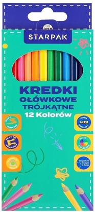 Picture of Starpak Kredki oowkowe trójktne 12 kolorów