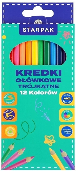 Picture of Starpak Kredki oowkowe trójktne 12 kolorów