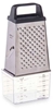 Picture of Steel grater with measuring container, black, 15×9×6.7 cm, 95032, Kinvara
