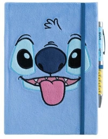 Picture of Stitch Disney Stitch - Pluszowy notatnik A5 + dugopis latarka z kolekcji Tropical