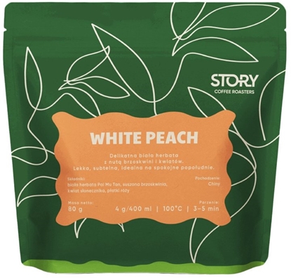 Attēls no Story Coffee Roasters Herbata biaa STORY tea White Peach 80g