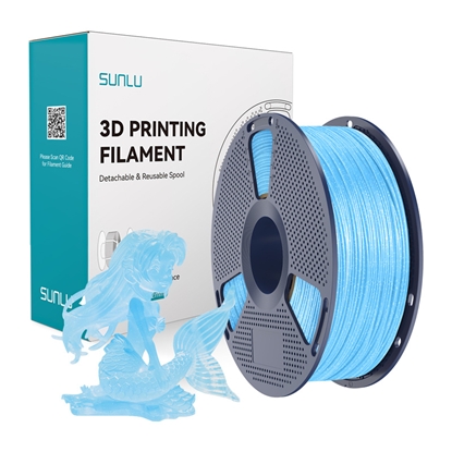 Изображение SUNLU PLA Filament (Shiny Blue)