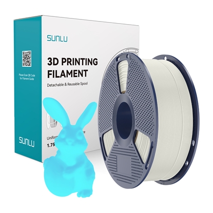 Изображение Sunlu PLA Glow-in-the-Dark Filament (White and Blu