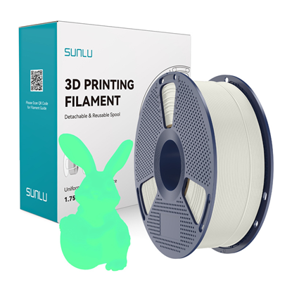 Изображение Sunlu PLA Glow-in-the-Dark Filament (White and Gre