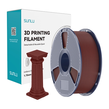 Изображение Sunlu PLA High-Speed Marble Filament (brick red)