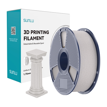 Изображение Sunlu PLA High-Speed Marble Filament (light gray)