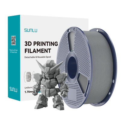 Изображение Sunlu PLA+ 2.0 Filament (Gray)
