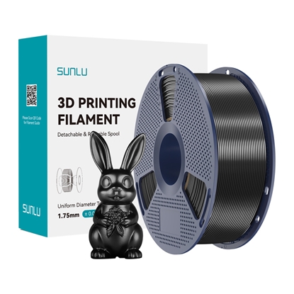 Изображение Sunlu PLA+ Silk Filament (Black)