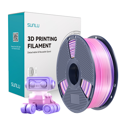 Изображение Sunlu PLA+ Silk Filament (Rainbow) 03