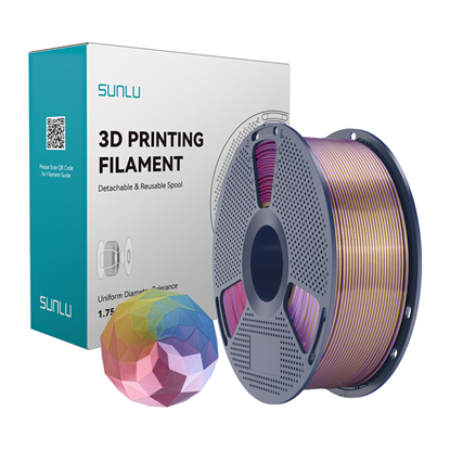 Изображение Sunlu PLA+ Silk Forth-Color Filament (blue-purple-