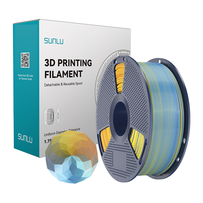 Изображение Sunlu PLA+ Silk Forth-Color Filament (blue-purple-