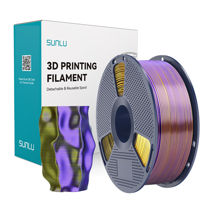 Изображение Sunlu PLA+ Silk Tri-Color Filament (Black, Gold, a