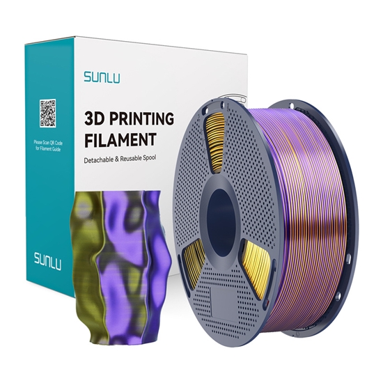 Picture of Sunlu PLA+ Silk Tri-Color Filament (Black, Gold, a