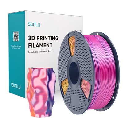 Изображение Sunlu PLA+ Silk Tri-Color Filament (red, yellow, a