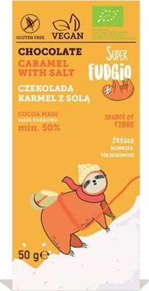 Изображение Super Fudgio Czekolada karmel z sol BIO 50 g Super Fudgio