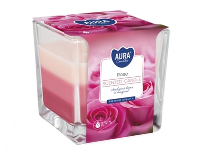 Attēls no Svece stikla traukā Rose