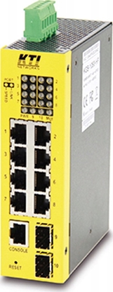 Picture of Switch KTI Networks KTI KGS-1060-HP 10-portowy przecznik przemysowy Gigabit PoE