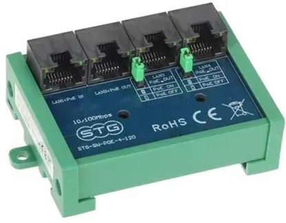 Attēls no Switch Pulsar SWITCH POE, EXTENDER STG-SW-POE-4-120 4-PORTOWY STG