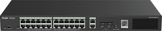 Picture of Switch RUIJIE Ruijie Reyee RG-ES228GS-P| Switch Smart, 28 portów, 26xGE, 24xPoE+, 370W, 2xSFP, Cloud