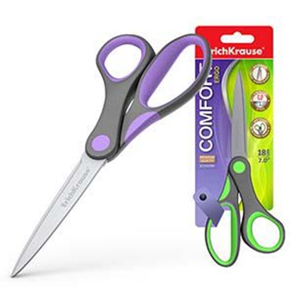 Attēls no Šķēres 18cm gumijoti rokturi COMFORT, ErichKrause