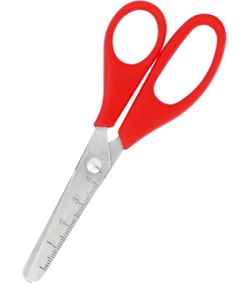 Attēls no Šķēres bērnu 13cm GR-1502, ar lineālu