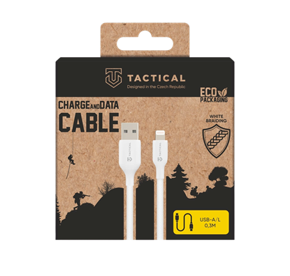 Attēls no Tactical Stitch Thread USB-A/Lightning Cable 0.3m / white