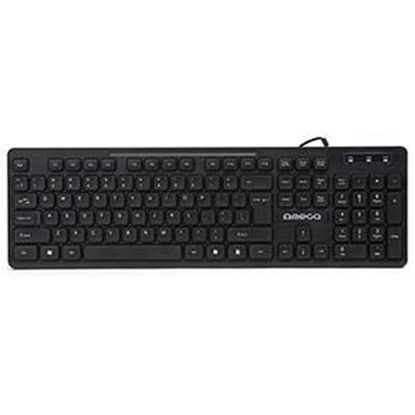 Attēls no Tastatūra USB ENG melna OK07B Omega
