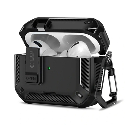 Изображение Tech-Protect Apple AIRPODS PRO 3 CARBONOX MAGSAFE Black