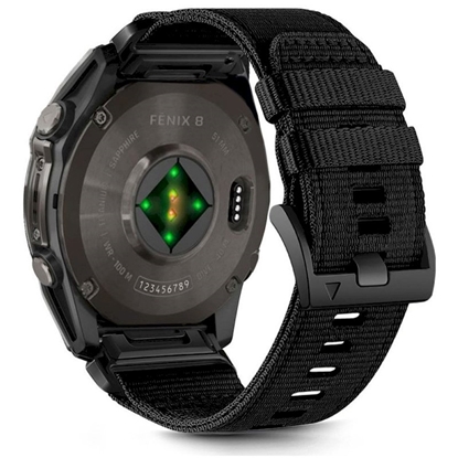 Attēls no Tech-Protect Nylon Classic Watch Strap for Garmin Fenix 5X/5X Plus/6X/6X Pro/7X/8 51mm / black