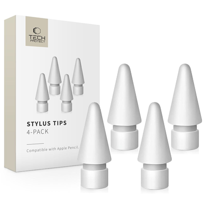Attēls no Tech-Protect Stylus Tips for Apple Pencil 4-Pack -