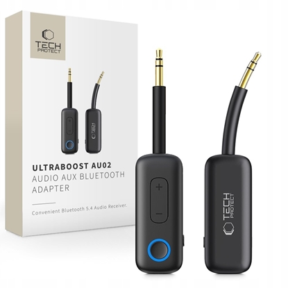 Picture of Tech-Protect TECH-PROTECT ULTRABOOST AU02 AUDIO ADAPTER AUX BLUETOOTH 5.4 BLACK