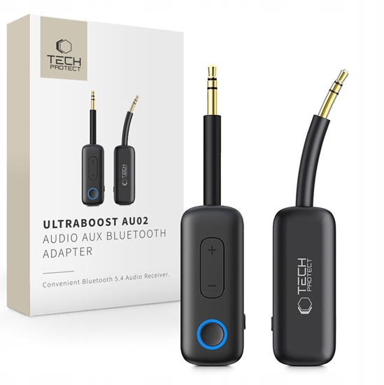 Picture of Tech-Protect TECH-PROTECT ULTRABOOST AU02 AUDIO ADAPTER AUX BLUETOOTH 5.4 BLACK