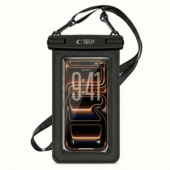 Picture of Tech-Protect TECH-PROTECT UWC7 UNIVERSAL WATERPROOF FLOATING CASE 6.9 INCH BLACK