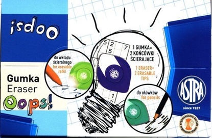 Attēls no Teka Gumka dwustronna do dug. ¶cier./oówków (24szt)
