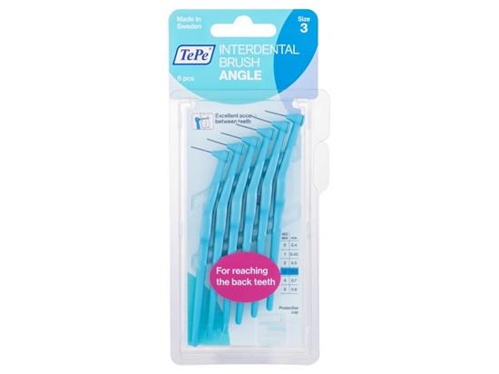 Picture of TePe Interdental Brushes Angle Blue 6 X 0.6mm Brus