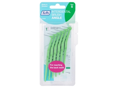 Attēls no TePe Angle Interdental Brush 6pc / 0,8 mm