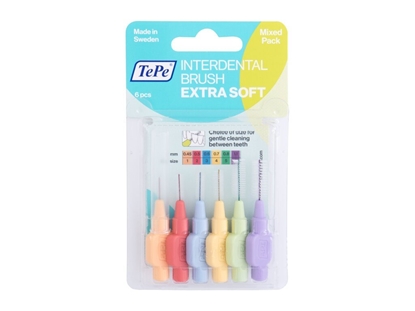 Attēls no TePe Extra Soft Interdental Brush 6pc / Mixed Pack