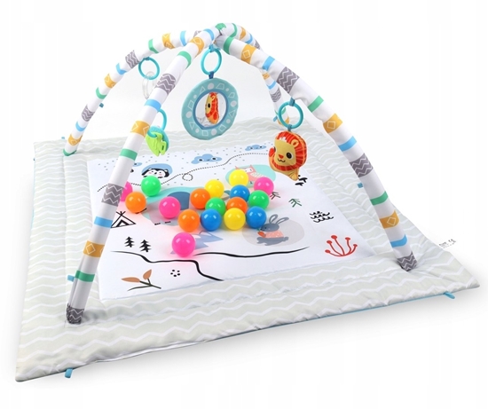 Изображение TK Import TinyMini JL656-2A Mata edukacyjna 2w1 Zabawa w Górach