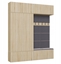 Изображение Topeshop Garderoba HAGA IV/2Sz2W DB SONOMA 2x Szafa + 2x Wieszak