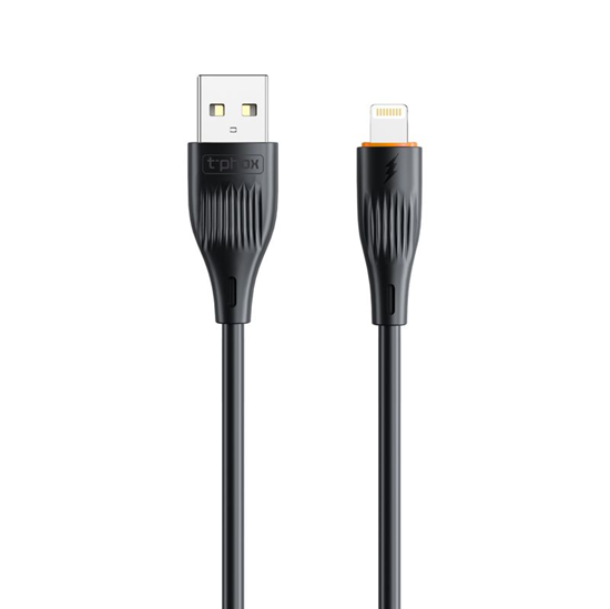 Изображение T-PHOX CABLE X-LITE LIGHTNING BLACK 1M 3A