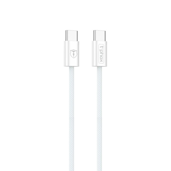 Изображение T-PHOX CC15 SERIES USB-C|USB-C CABLE 60W 3A WHITE