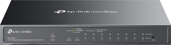 Изображение Tp-Link Technologies TP-Link Omada ES210GMP network switch Managed Gigabit Ethernet (10/100/1000) Power over Ethernet (PoE) Black
