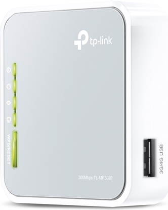 Изображение Tp-Link Technologies TP-LINK TL-MR3020 Single-band (2.4 GHz) Fast Ethernet 3G 4G Grey,White wireless router