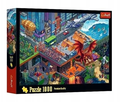 Изображение Trefl PUZZLE 1000EL TREFL 10986 MIASTO PIXEL PU6