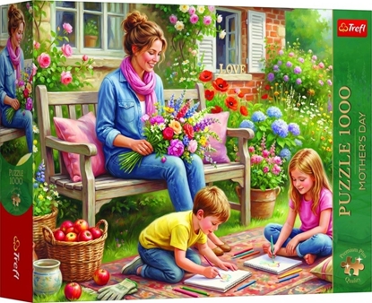 Изображение Trefl PUZZLE 1000EL TREFL 12144 RODZINA W OGRODZ PU6