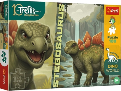 Изображение Trefl PUZZLE 100EL TREFL STEGOSAURUS PUD12